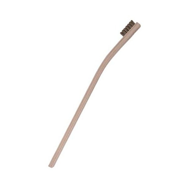 4x19 Row 0.018 Nylon Bristle 13-3/4 Curved Plastic Handle Plater's, PK12